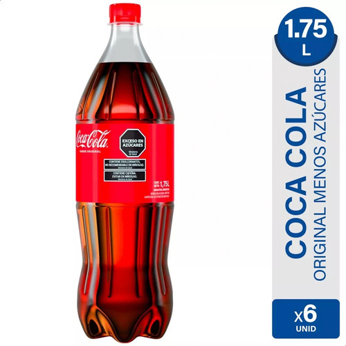 Coca Cola Gaseosa Original Menos Azucares Pack X6 01mercado