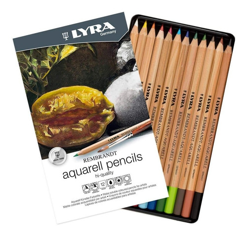 Lyra Rembrandt Aquarell Set 12 Lápices De Colores