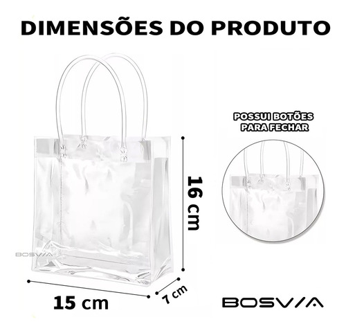 Fe 50 Bolsas De Regalo For Fiestas Con Asas Transparentes