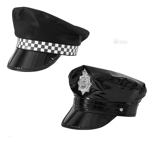 Halloween Disfraz Gorro De Policia Accesorio Halloween Fest