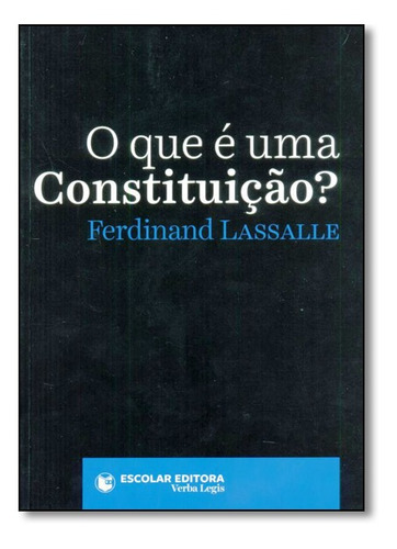 Livro O Que É Uma Constituição?