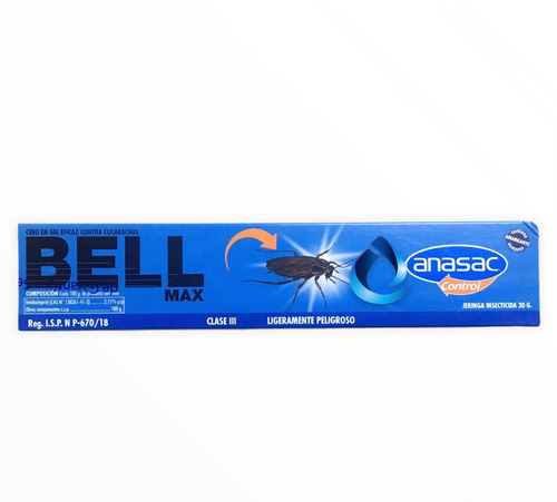 Bell Max Gel Para Cucarachas 30 Gr - Anasac