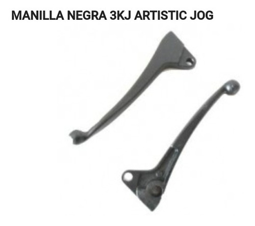 Manilla Negra De Moto 3kj Artistic Jog