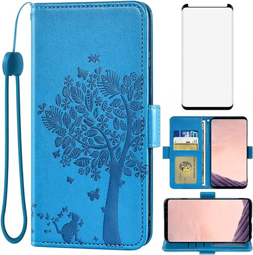 Funda Tipo Cartera Compatible Con Galaxy S8 Plus Y Protector