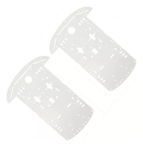 2pzs Chasis De Acrilico Para Carro Robot 2wd Arduino
