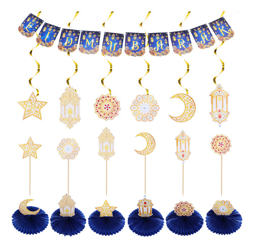 Set De Decoración Islámica Para Fiestas De Ramadán, Diseño D