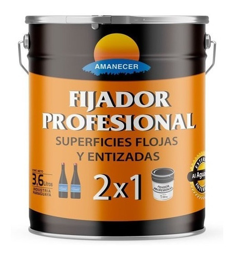 Fijador Sellador Aguarrás (2 X 1) 3,6 L  | Amanecer