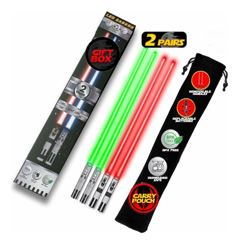 Lightticks Light Up  Led Glowing Light Saber Chop Stick..