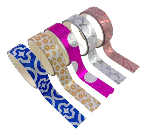 Imagem 10 de 10 de 40 Rolos Washi Tape Fita Adesiva Decorativa Planner Caderno