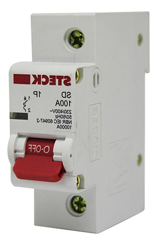 Kit C/3 - Disjuntor Steck Din Unipolar 100a Sd61 C10ka