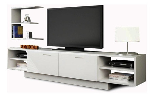 Modular Tv Mesa Rack Para Led Lcd Con Estantes Flotantes