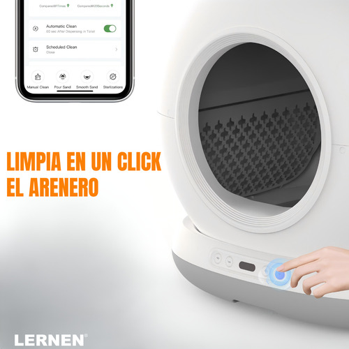Arenero Inteligente Para Gatos Con Wifi Y Aplicación