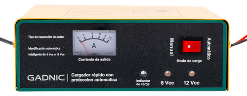 Cargador Automático de Batería Gadnic para Vehículos Tensión 6V 12V