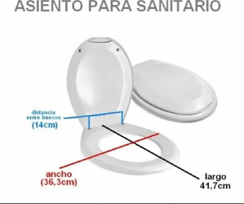 Imagen 2 de 3 de Tapa Asiento Sanitario Standard Pro-life Aquamarine Blanco