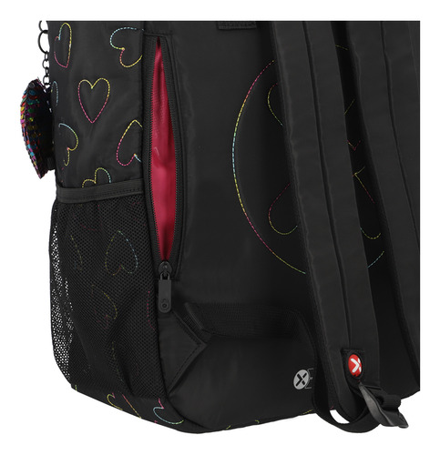 Mochila Unisex Notebook 5xt Corazones Negro Xtrem