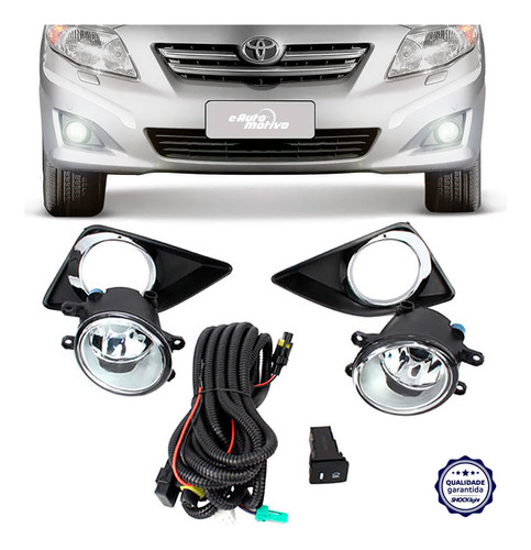 Kit Farol De Neblina Corolla 2009 A 2011 Auxiliar