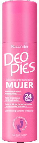 Desodorante Para Pies Mujer 24h 260ml Deo Pies