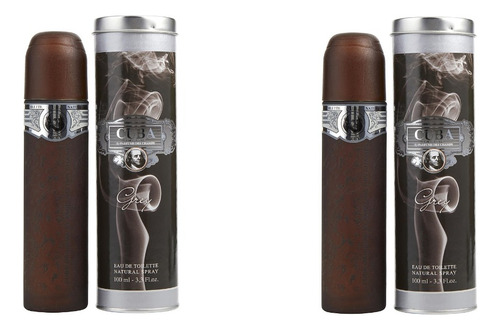 Cuba Grey 100 Ml Edt 2 Piezas