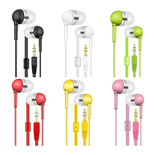 Yfsfqs Auriculares Infantiles 50 Pack Colores Variados, Mayo