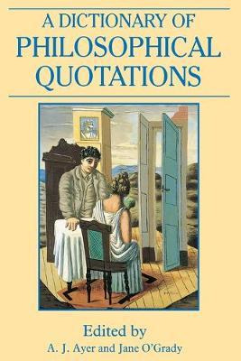 Libro A Dictionary Of Philosophical Quotations