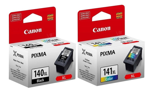 Kit Cartuchos Original Canon Pg140xl E Cl141xl Mg3110 Mg3210