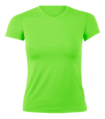 Polera Dryfit Basica Manga Corta Mujer 11