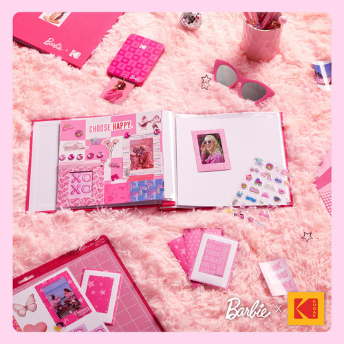 Set De Pegatinas Kodak X Barbie Coloridas Y Decorativas Para