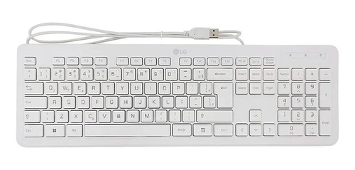 Teclado Com Fio LG All In One Branco V240kbu