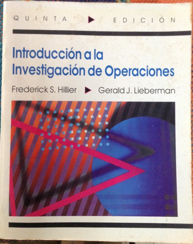 Introduccion A La Investigacion De Operaciones 