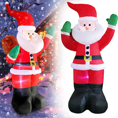 Luces Led Integradas De Papá Noel Inflables De 1,8 M