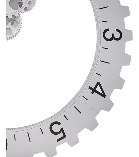 Reloj De Pared Con Forma De Engranaje, Movimiento 3d, Retro,