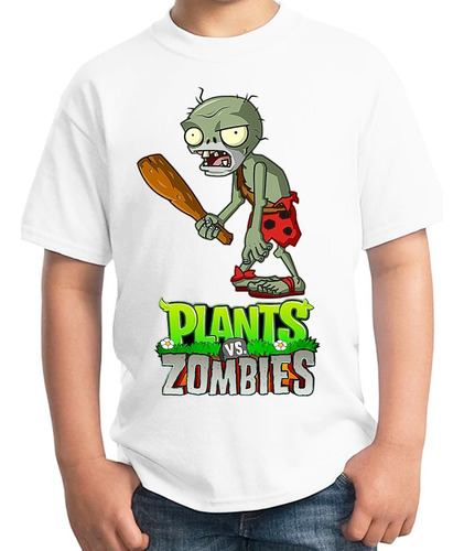 Playera Plantas Vs Zombies Cavernicola Cumpleaños Unisex 