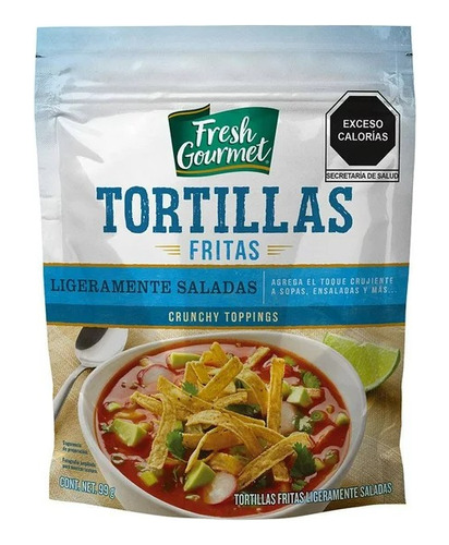 Tortillas Fritas Fresh Gourmet Ligeramente Saladas 99 G