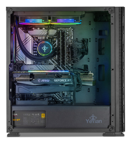 Pc Gamer Yeyian Yari X24, Nvidia Geforce Rtx 3070 Ti 8gb, Intel Core I7-12700kf, 32gb Ddr5 4800mhz, 2tb Hdd + 1tb Nvme Ssd, 850w 80+ Gold, Teclado/mouse