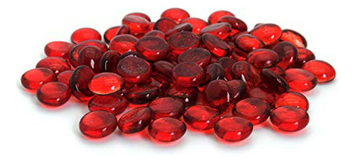  Marbles De Vidrio Rojo, 5 Lbs (aprox. 500 Uni.) 