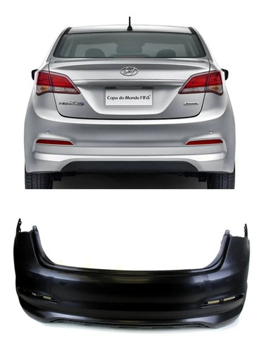 Parachoque Traseiro Hb20 Sedan 16 17 18 19 Original