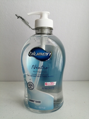 Gel Antibacterial Blumen Con Dispensador, 2 Litros, Envío In