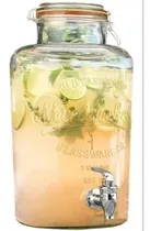 Comprar Dispensador De Vidrio Bebidas Aguas Nantucket Vintage 8 Lts