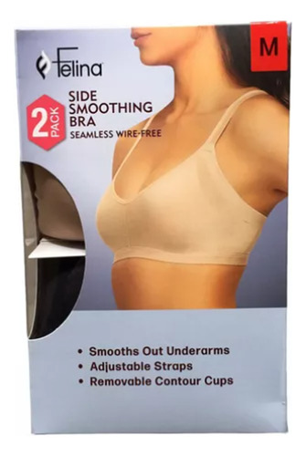 Bra Felina Side Smoothing Seamless Wirefree 2pack
