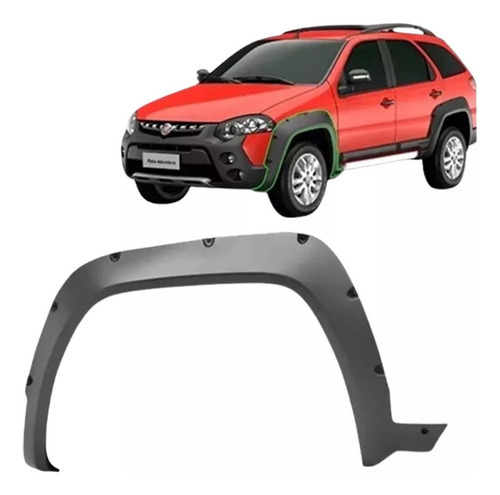 Moldura Paralamas Fiat Palio Weekend 08+ Original 100199010
