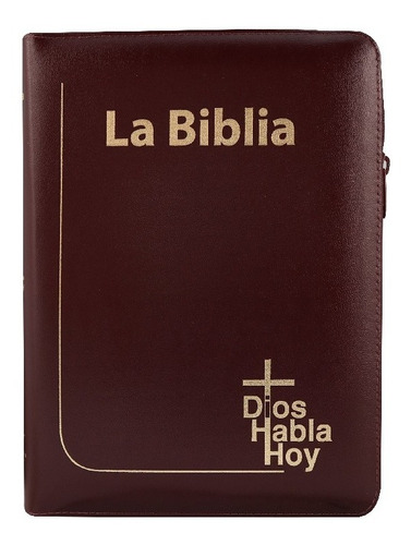 Biblia Dhh ( Dios Habla Hoy) Imit. Piel Vino Con Cierre 3614