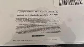 Macbook Air De 13 Pulgada Chip M1 De Apple Memoria 8gb Ssd D