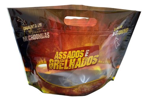 Embalagem Térmica Assados Frango Costela Microondas 500 Unid