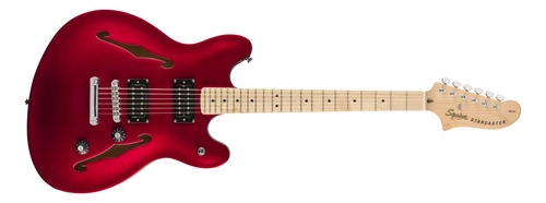 Squier Por Fender Affinity Starcaster - Arce, Rojo Manzana .