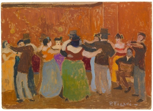 Pedro Figari - El Tango Cabaret - Lámina 45x30 Cm.