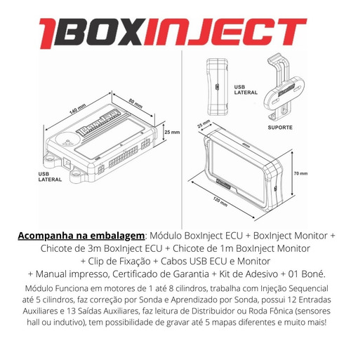 Pandoo Boxinject 3m + Monitor + Garantia 3anos + Nf+ 12x S/j