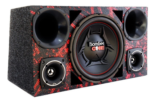 Caixa Trio Completa Bomber One 12 Pol + 2 Driver + 2 Tweeter
