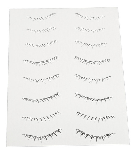 * 12 Hojas De Pegatinas For Pestañas Adhesivas En Las