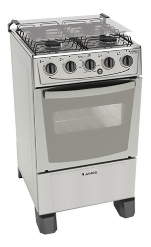 Cocinas A Gas James C105 B Inox 4 H Sensacion