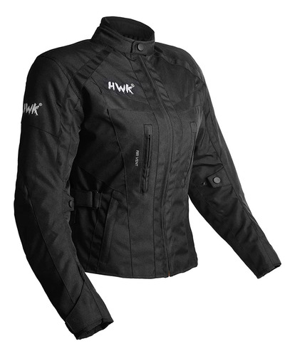 Chaqueta Dama Hwk Stunt Color Negro Talla L Moto